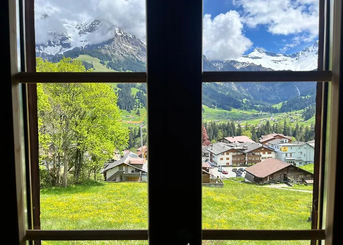 Zentrale, Gemütliche Im Schweizer Stil I Bergblick Apartment Adelboden