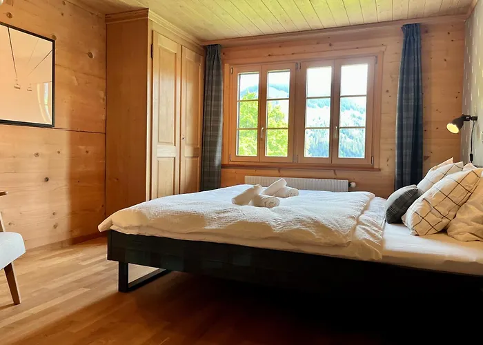 Zentrale, Gemütliche Im Schweizer Stil I Bergblick Adelboden