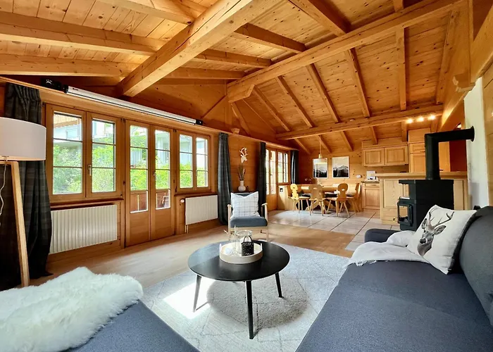 Apartment Zentrale, Gemütliche Im Schweizer Stil I Bergblick Adelboden